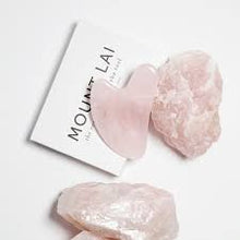 Load image into Gallery viewer, Mount Lai Rose Quartz Gua Sha Tool
